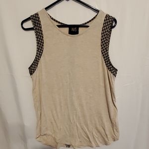 Cream heather tank